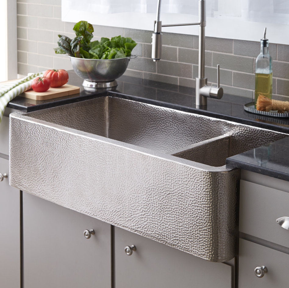 Native Trails 40" x 22" Double Basin Farmhouse Kitchen Sink Wayfair